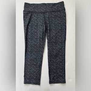 Prana gray patterned capris size medium